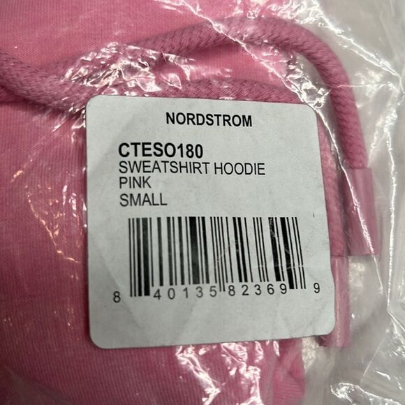 Elodie Women’s Pink Cropped Sweatshirt Hoodie Size Small - Picture 5 of 6